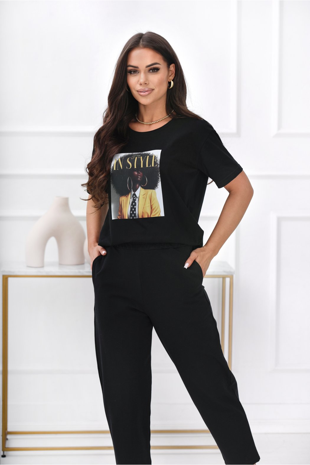 BAWEŁNIANY T-SHIRT Z...