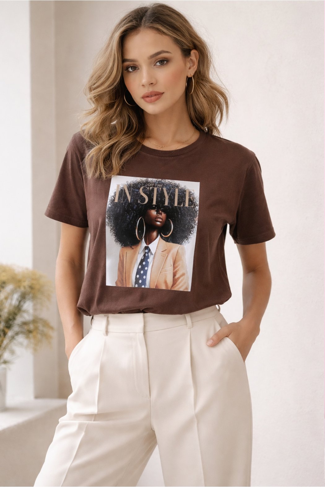 BAWEŁNIANY T-SHIRT Z...