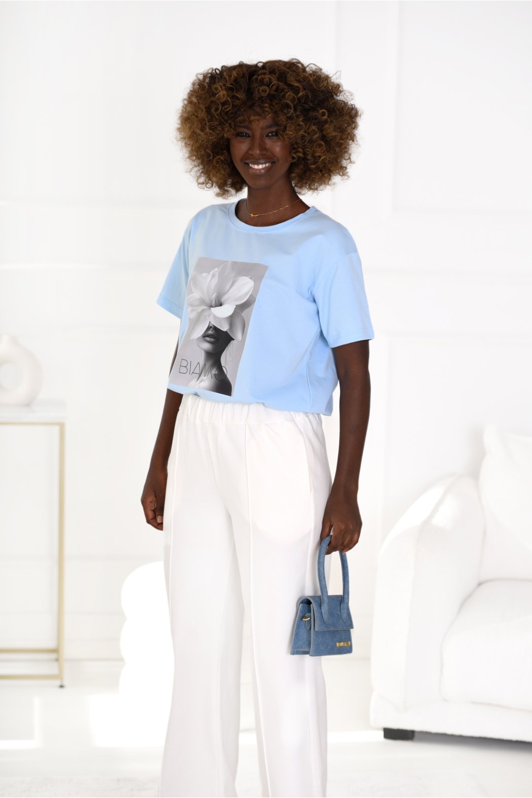 BAWEŁNIANY T-SHIRT Z...