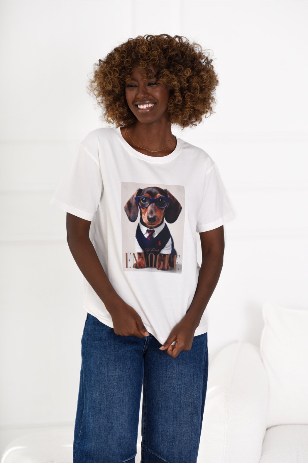 BAWEŁNIANY T-SHIRT Z...