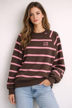 BAWEŁNIANA BLUZA W PASKI VELIA