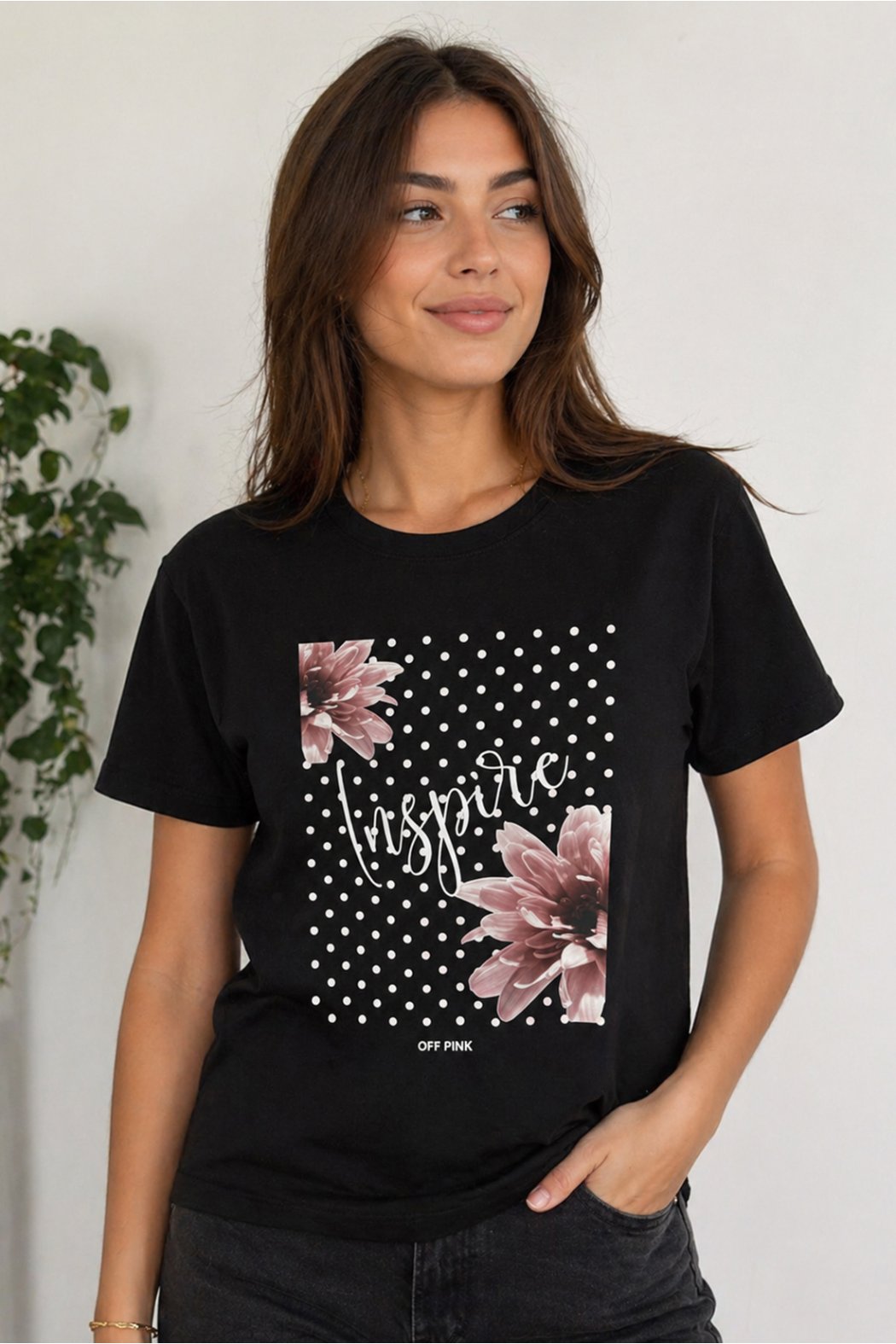 T-SHIRT Z NADRUKIEM BLISS -...