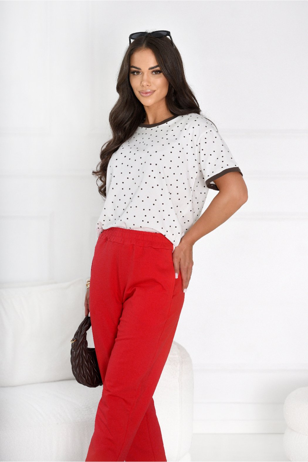 BAWEŁNIANY T-SHIRT XARIA -...