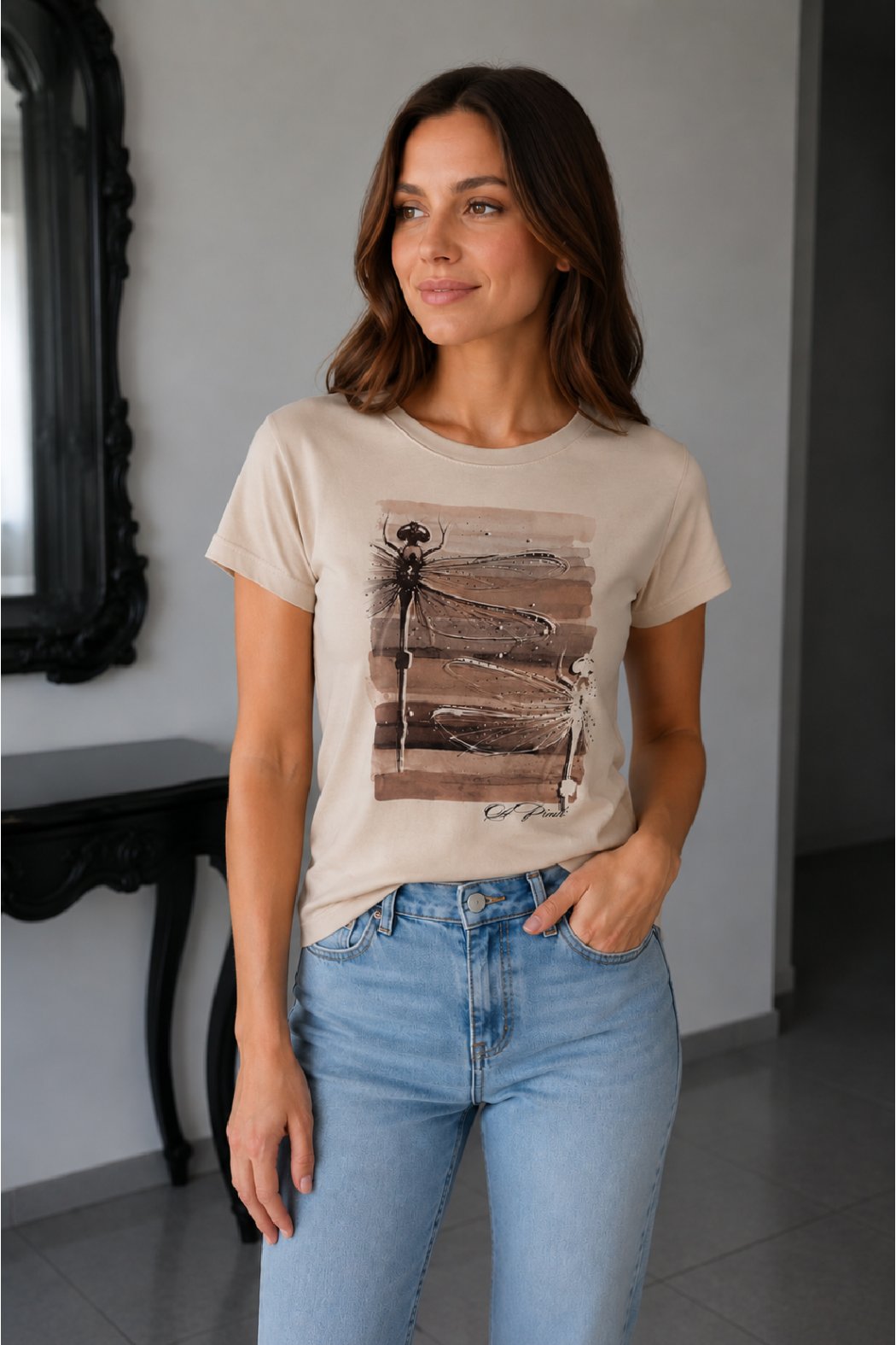 T-SHIRT Z NADRUKIEM...