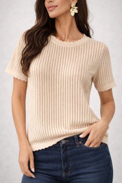 SWETER DAMSKI AŻUROWY WZÓR AURELIA