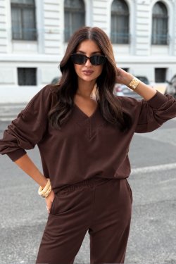 BLUZA Z DEKOLTEM V VIOLETTE