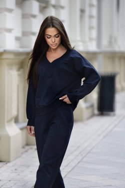 BLUZA Z DEKOLTEM V VIOLETTE